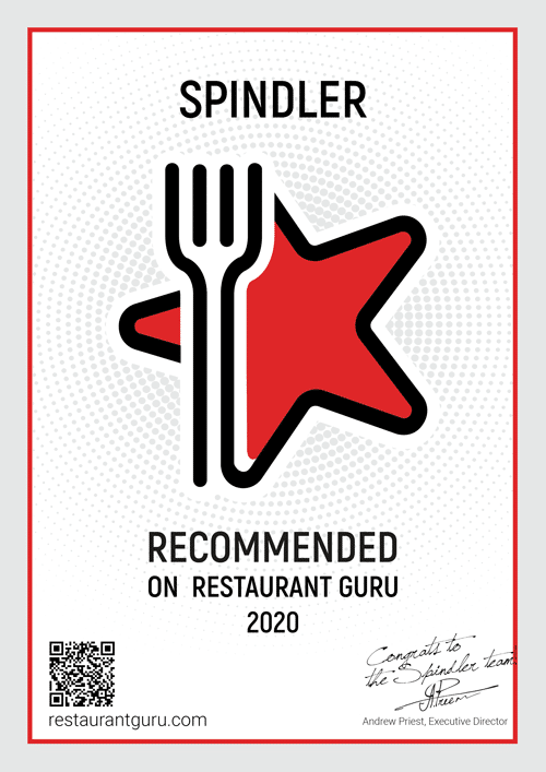 Spindler Berlin RestaurantGuru Zertifikat 2020
