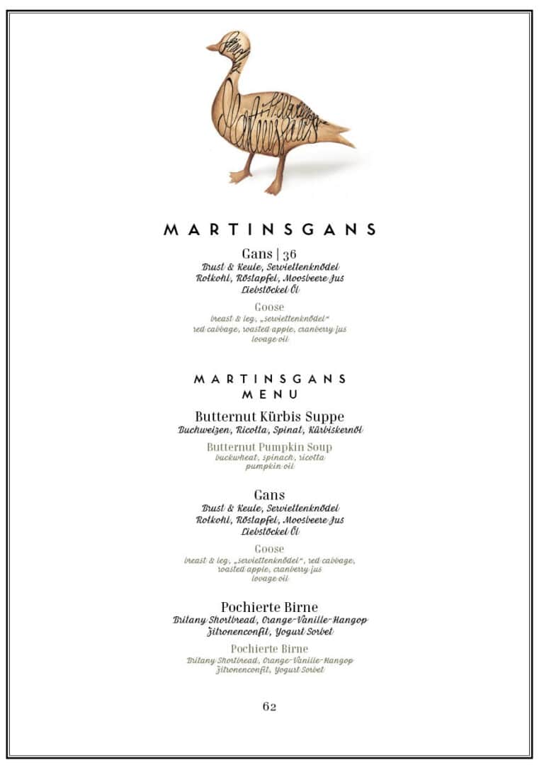 Spindler Berlin Restaurant Kreuzberg Martinsgans 2021 Gaenseessen
